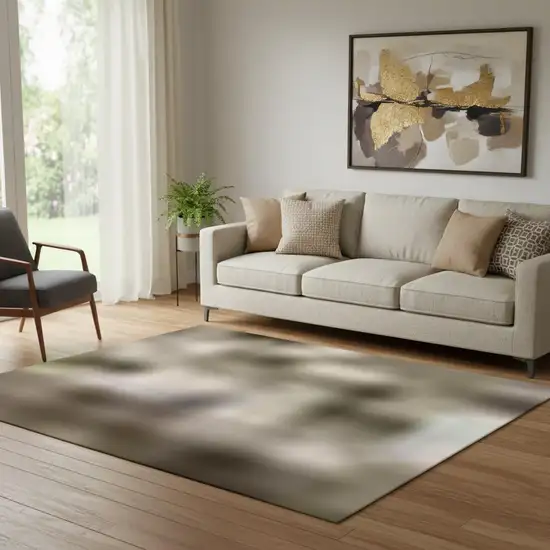 Copper Lavender And Beige Abstract Washable Area Rug With UV Protection Photo 2