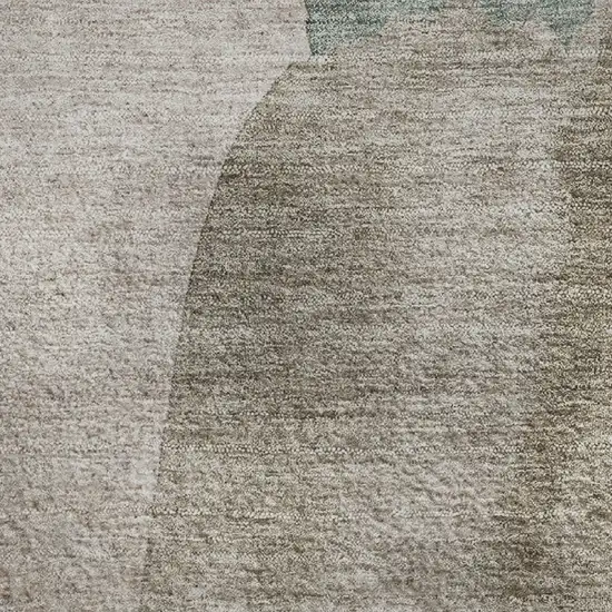 Copper Lavender And Beige Abstract Washable Area Rug With UV Protection Photo 4