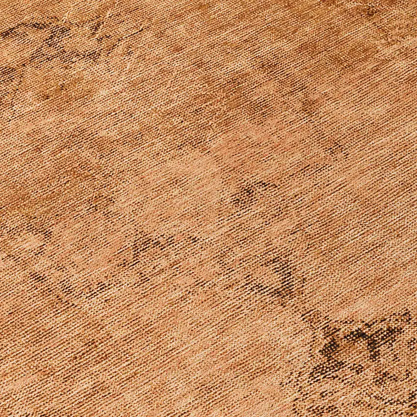 Copper Orange And Brown Oriental Washable Indoor Outdoor Area Rug Photo 7