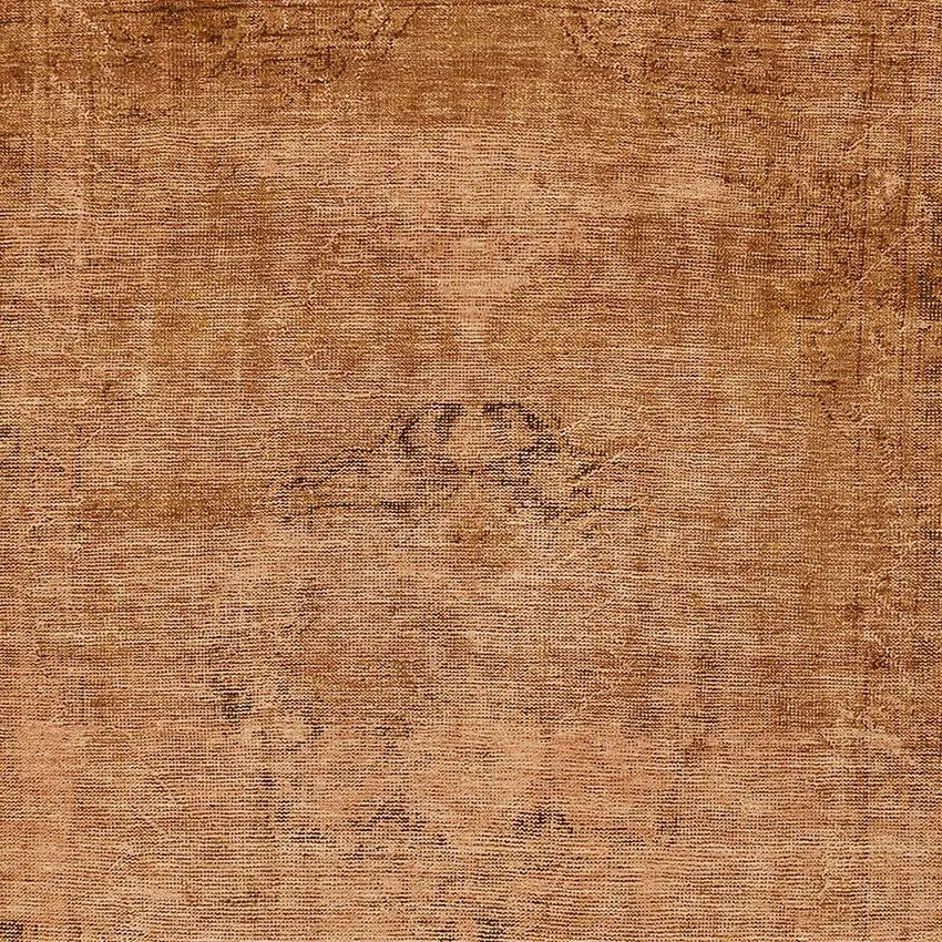 Copper Orange And Brown Oriental Washable Indoor Outdoor Area Rug Photo 5