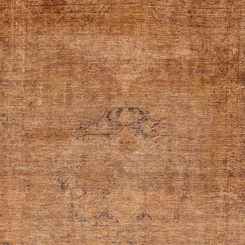 Copper Orange And Brown Oriental Washable Indoor Outdoor Area Rug Photo 5