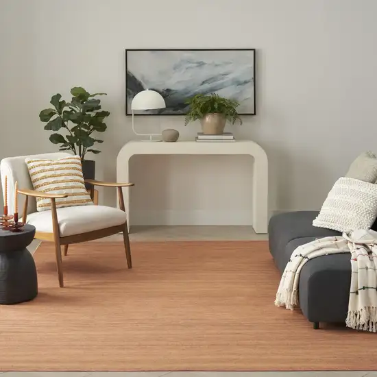 Copper Washable Area Rug Photo 4