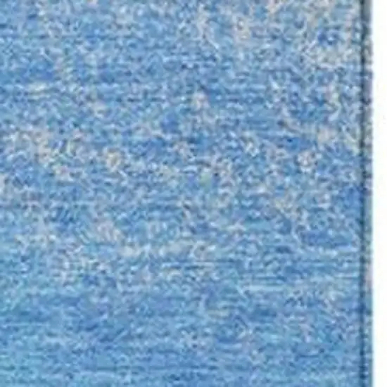 Coral And Blue Ombre Washable Indoor Outdoor Area Rug Photo 3