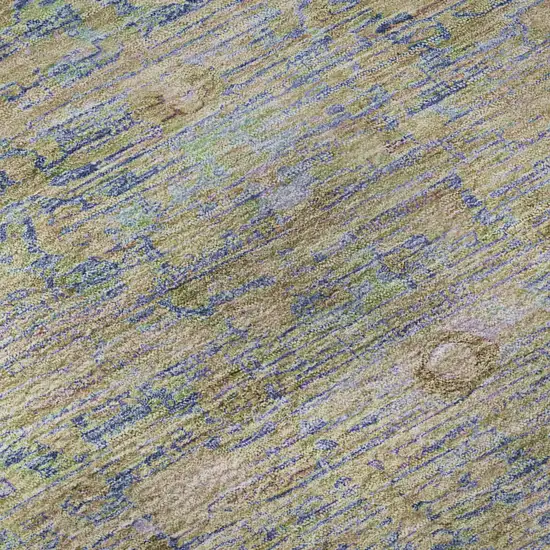 Coral And Copper Oriental Washable Area Rug With UV Protection Photo 9