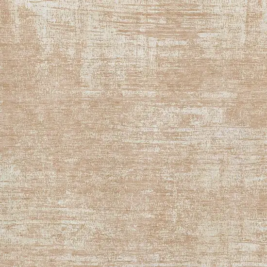 Coral And Ivory Abstract Washable Area Rug With UV Protection Photo 4