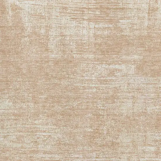 Coral And Ivory Abstract Washable Area Rug With UV Protection Photo 4