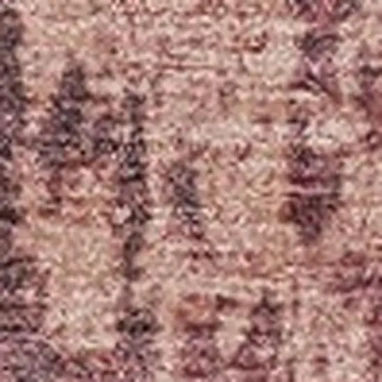 Coral And Mauve Abstract Washable Indoor Outdoor Area Rug Photo 3