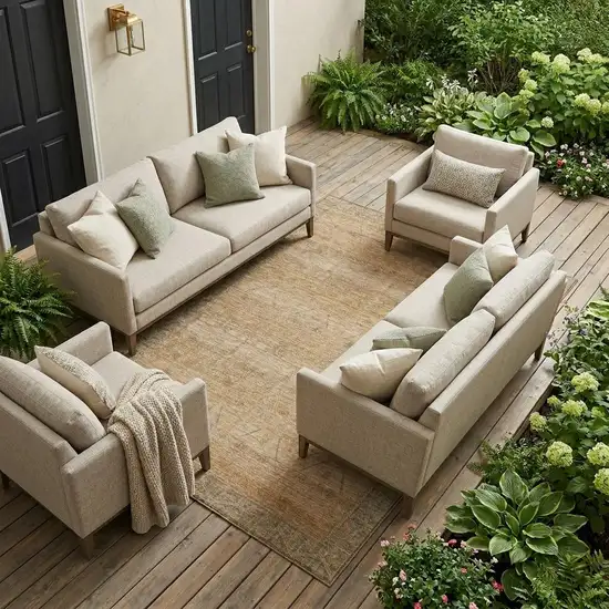 Coral And Orange Tribal Washable Indoor Outdoor Area Rug Photo 1