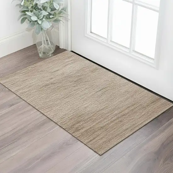 Coral And Salmon Medallion Washable Area Rug With UV Protection Photo 2