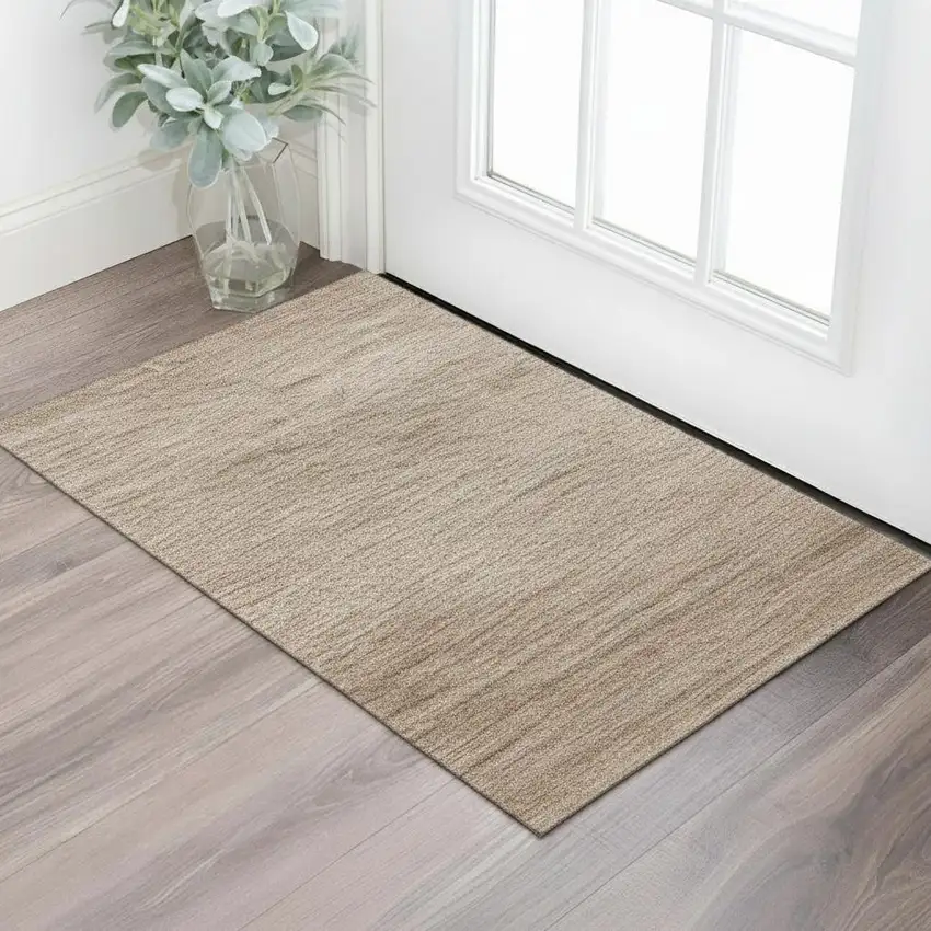 Coral And Salmon Medallion Washable Area Rug With UV Protection Photo 2