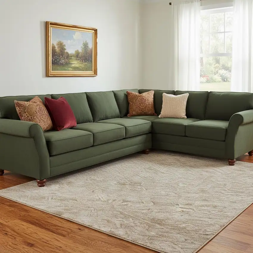 Coral And Salmon Medallion Washable Area Rug With UV Protection Photo 2