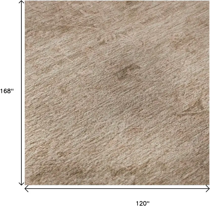 Coral And Salmon Medallion Washable Area Rug With UV Protection Photo 9