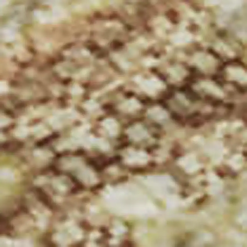 Coral Ivory And Beige Abstract Washable Area Rug With UV Protection Photo 1