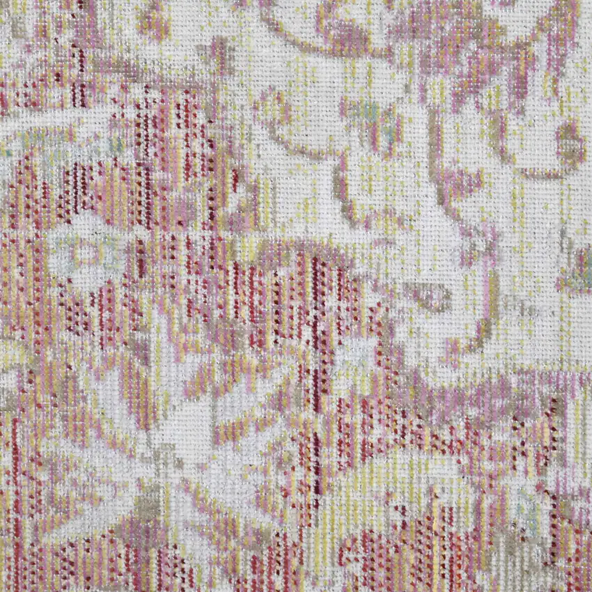 Coral Medallion Power Loom Area Rug Photo 8