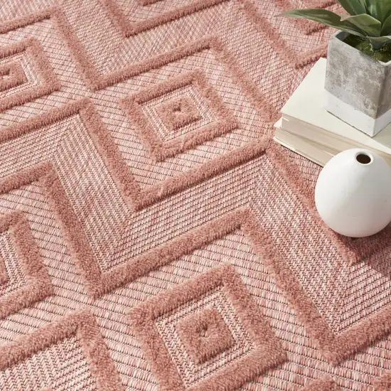 Coral Indoor Outdoor Area Rug Photo 7