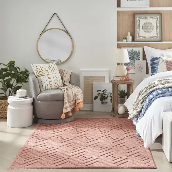 Coral Indoor Outdoor Area Rug Photo 9