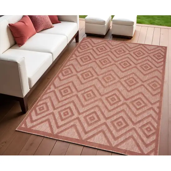 Coral Indoor Outdoor Area Rug Photo 1