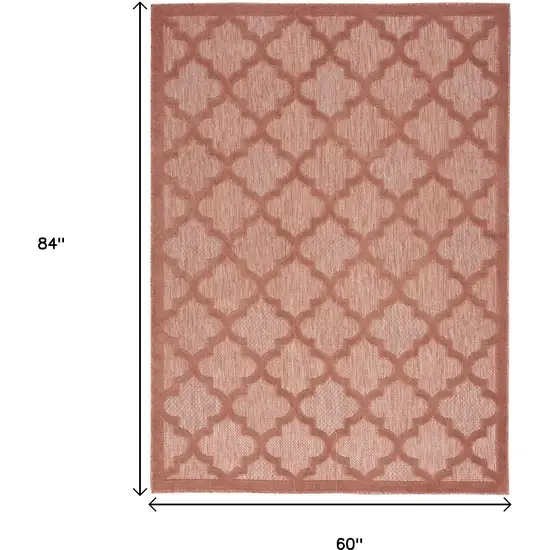 Coral Indoor Outdoor Area Rug Photo 9