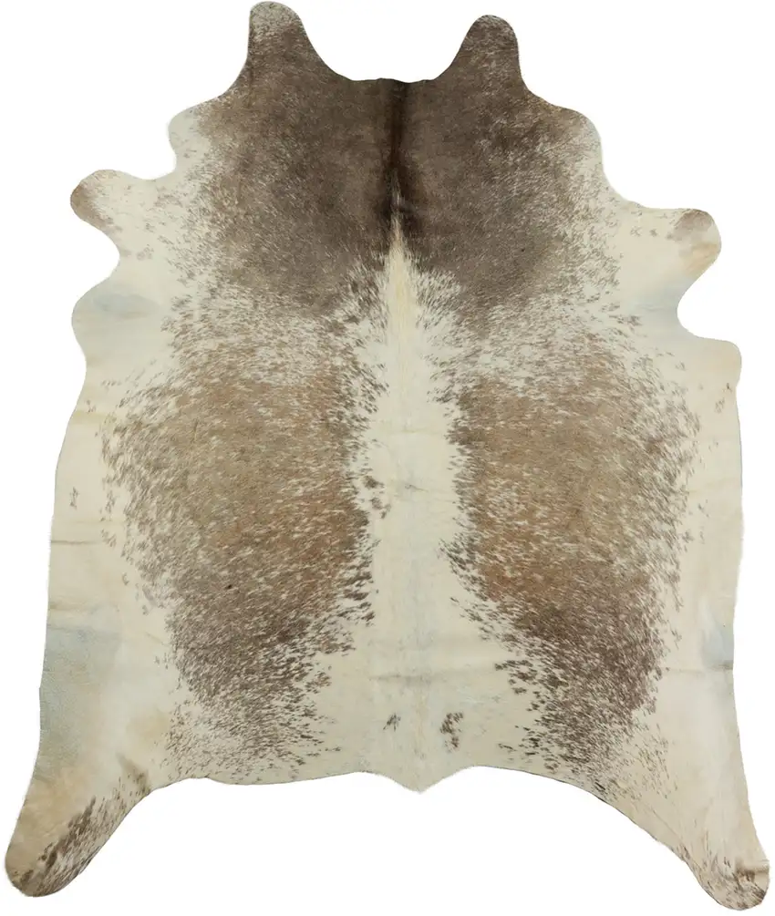 Brown and White Cowhide Hand Knotted Area Rug Photo 4