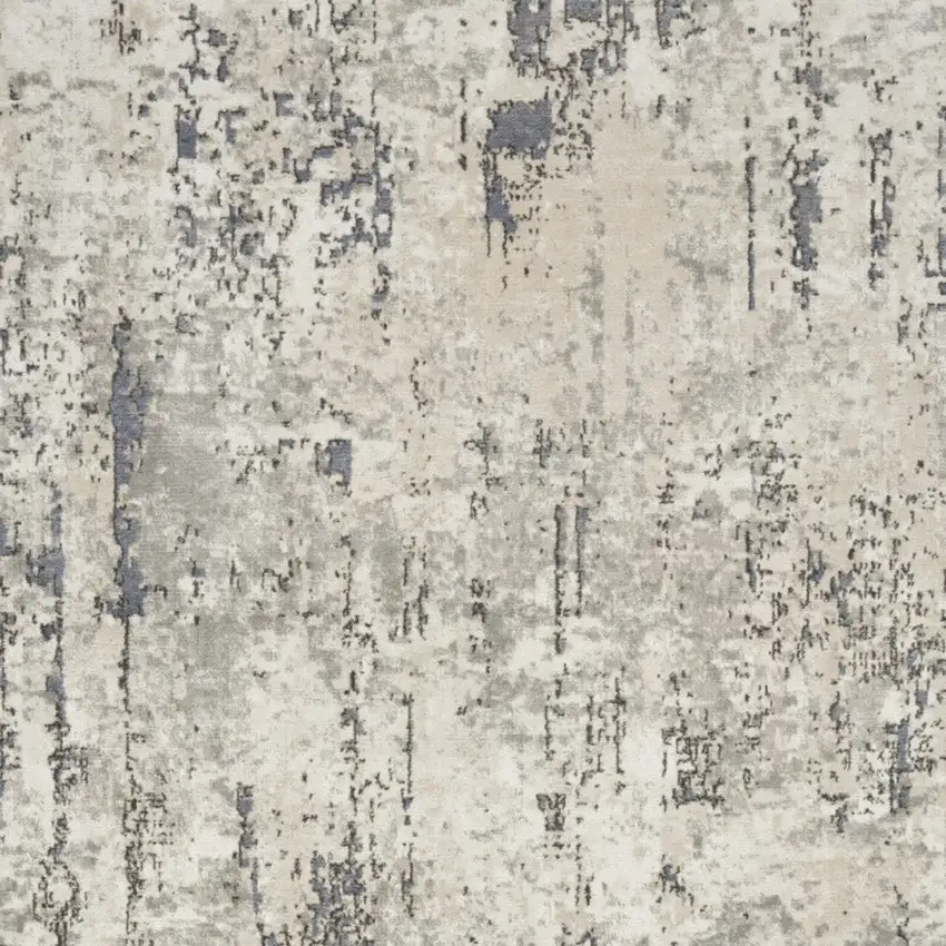 Cream Abstract Area Rug Photo 9