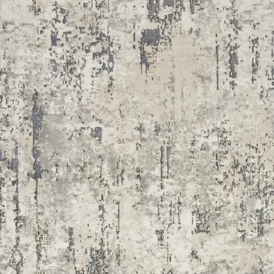 Cream Abstract Area Rug Photo 9