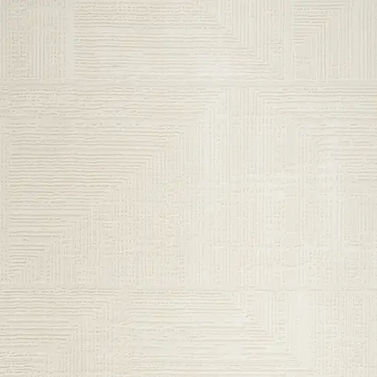 Cream Abstract Area Rug Photo 7