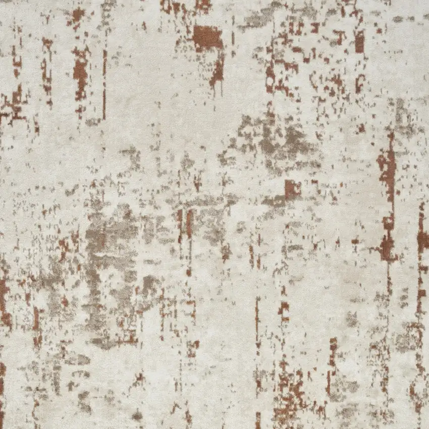 Cream Abstract Area Rug Photo 8