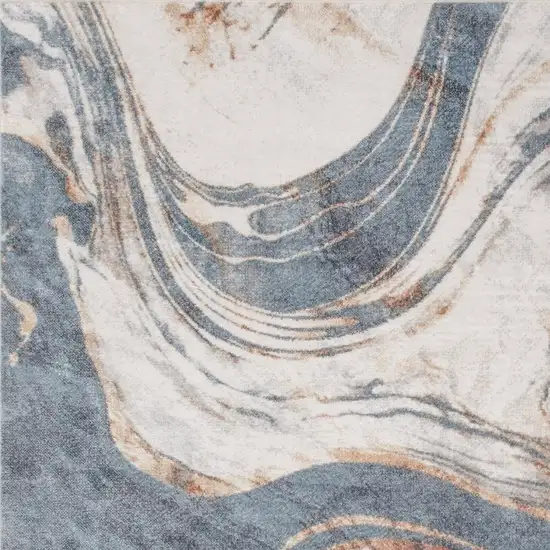 Cream Abstract Area Rug Photo 2
