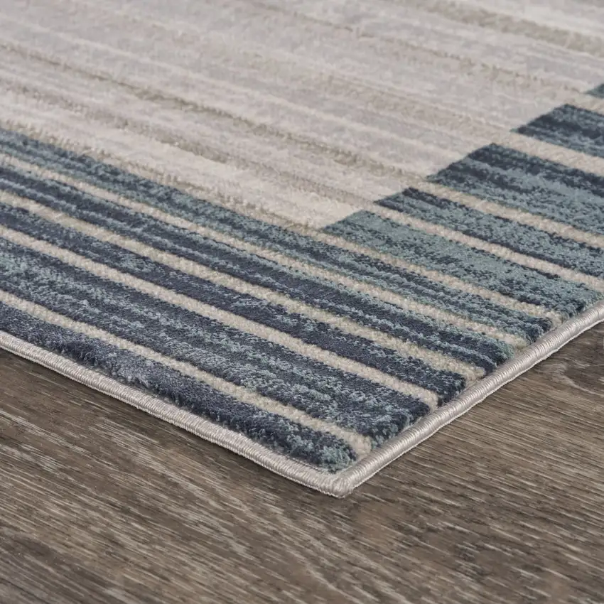 Cream Abstract Area Rug Photo 4