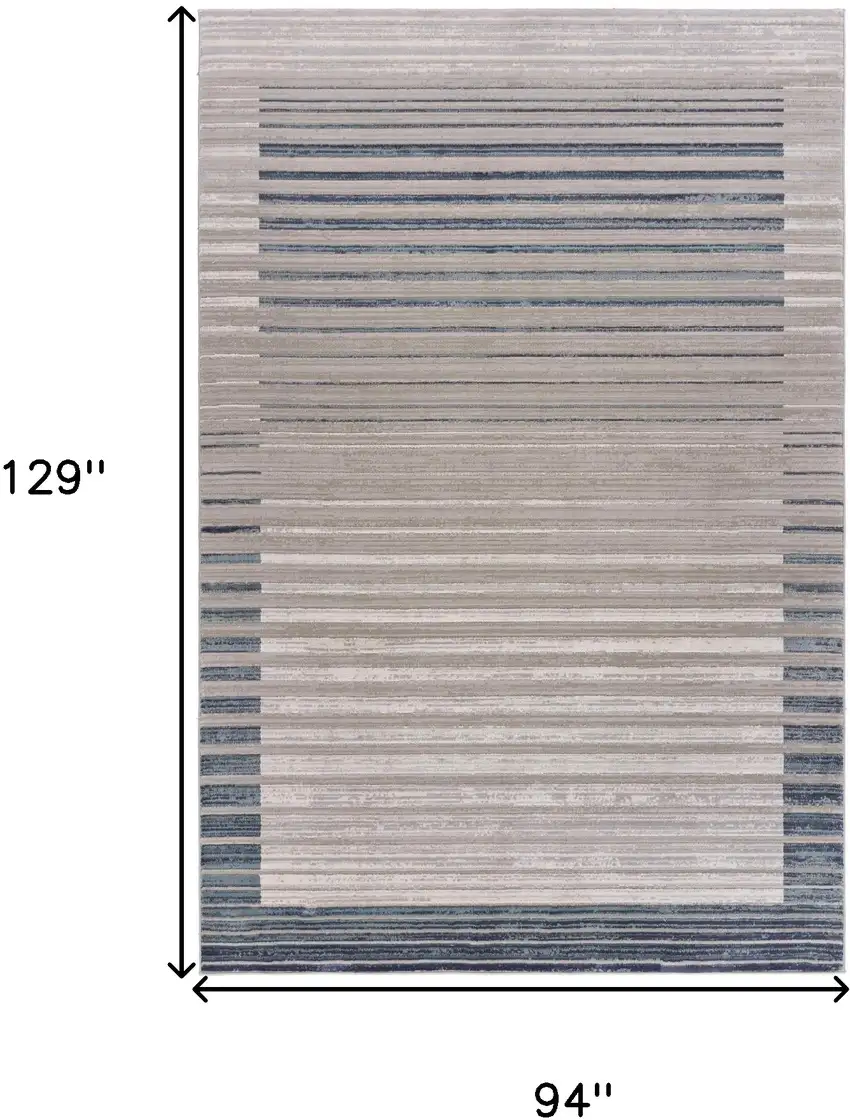 Cream Abstract Area Rug Photo 6