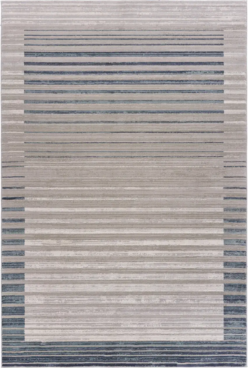 Cream Abstract Area Rug Photo 6