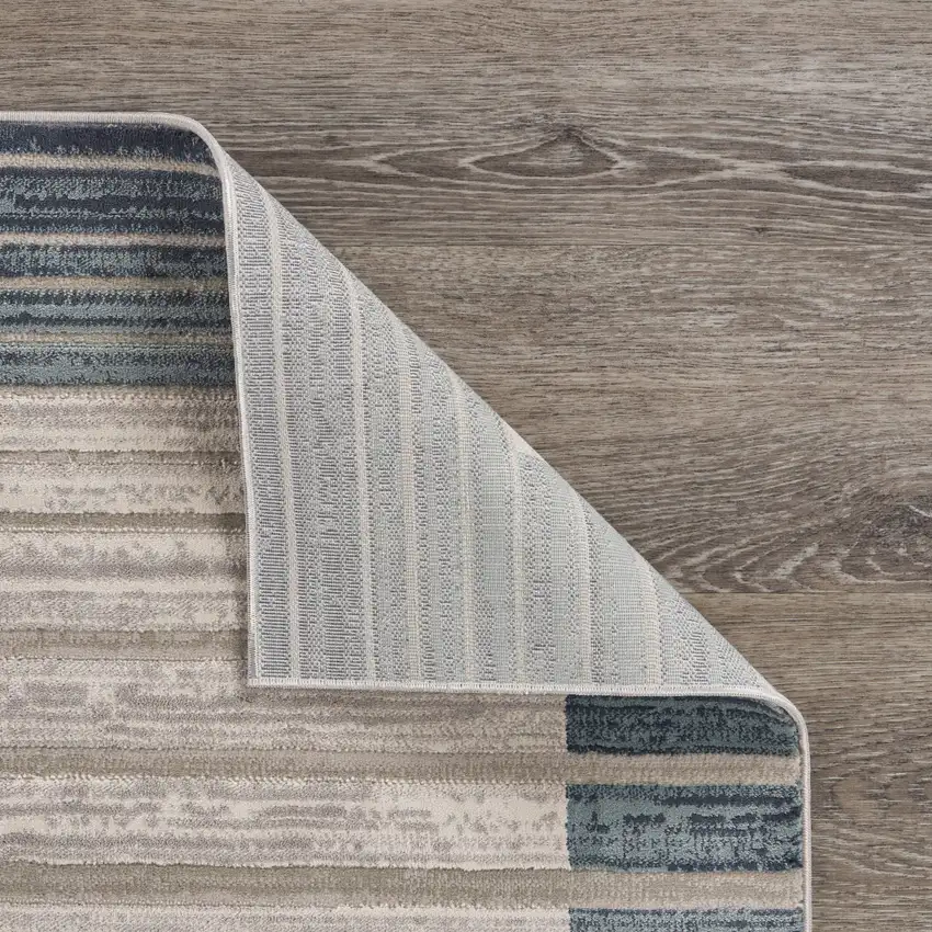 Cream Abstract Area Rug Photo 2