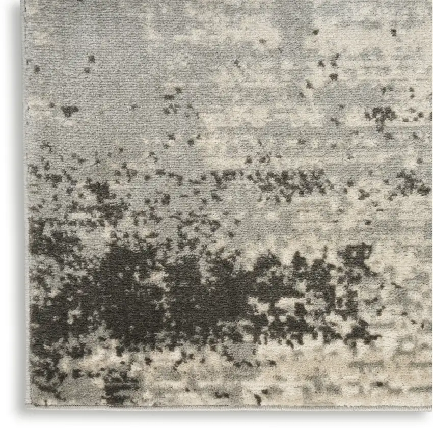 Cream Abstract Area Rug Photo 8