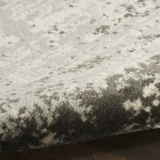 Cream Abstract Area Rug Photo 7