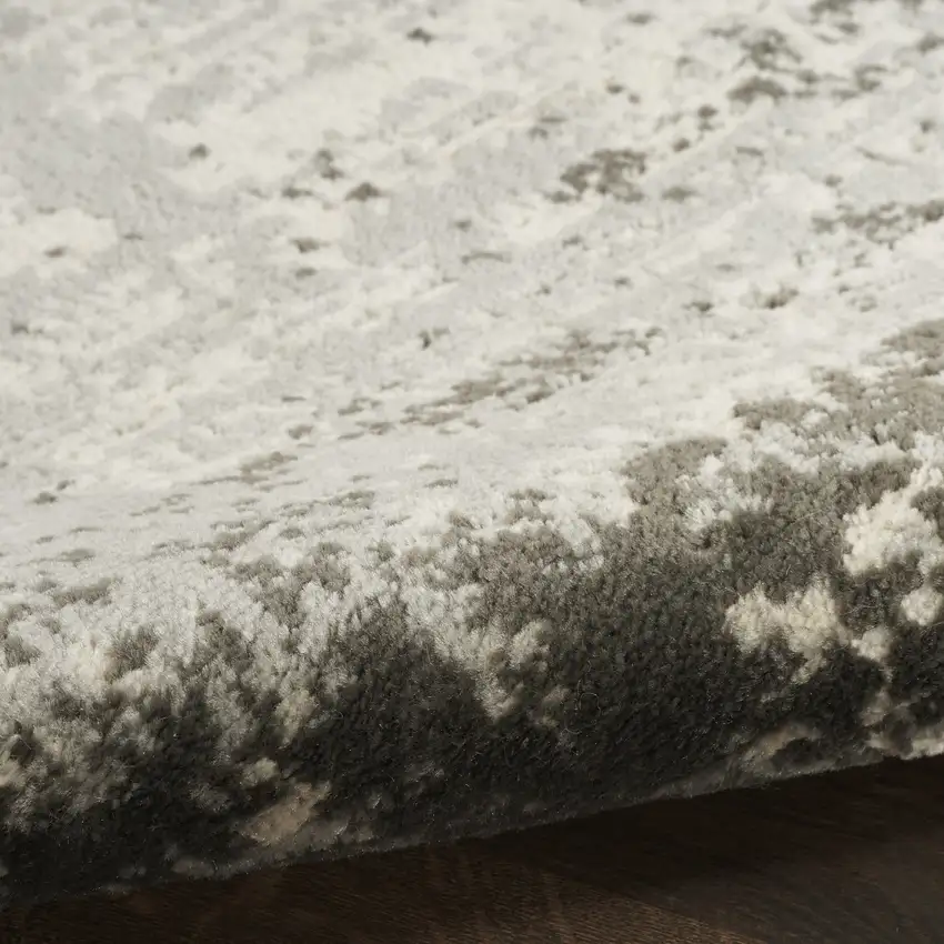 Cream Abstract Area Rug Photo 7