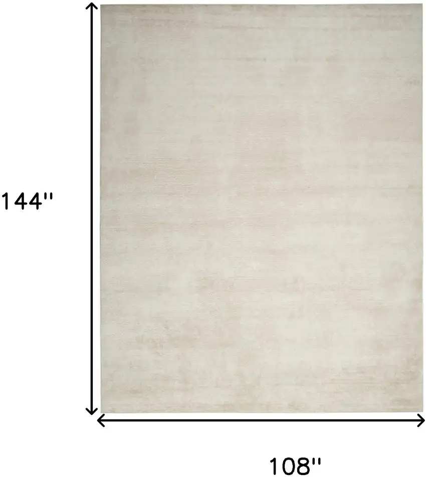 Cream Abstract Area Rug Photo 6