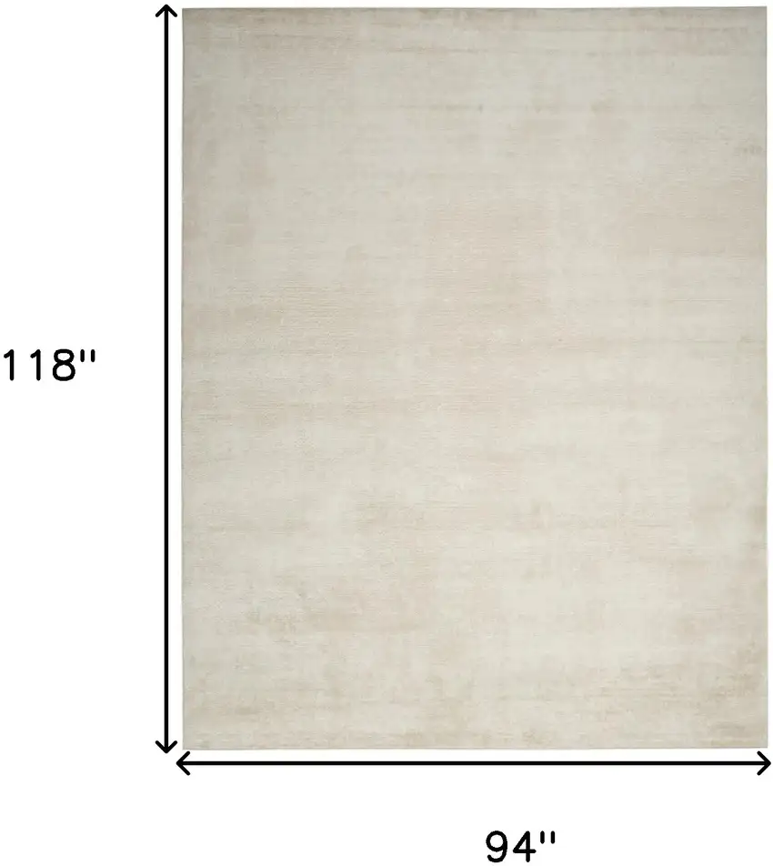 Cream Abstract Area Rug Photo 6