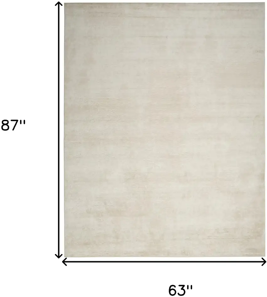 Cream Abstract Area Rug Photo 6
