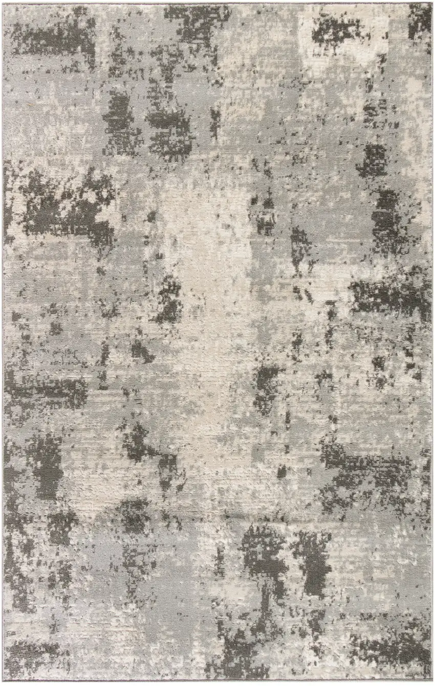 Cream Abstract Area Rug Photo 1