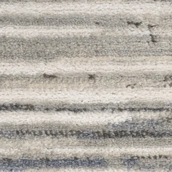 Cream Abstract Distressed Area Rug Photo 9