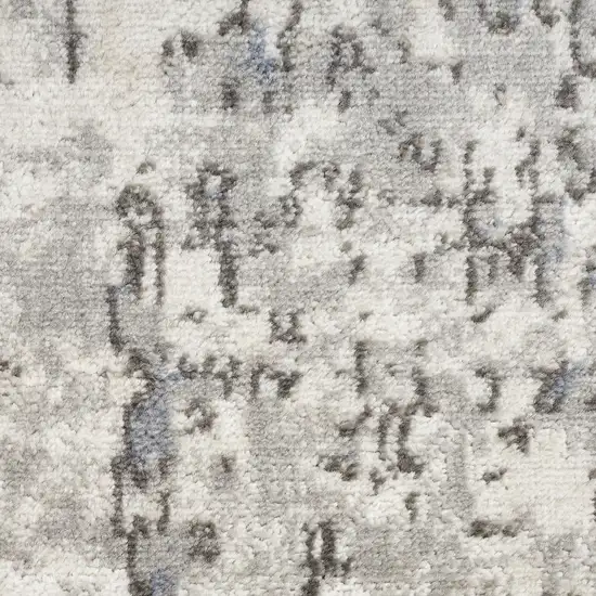 Cream Abstract Power Loom Area Rug Photo 5