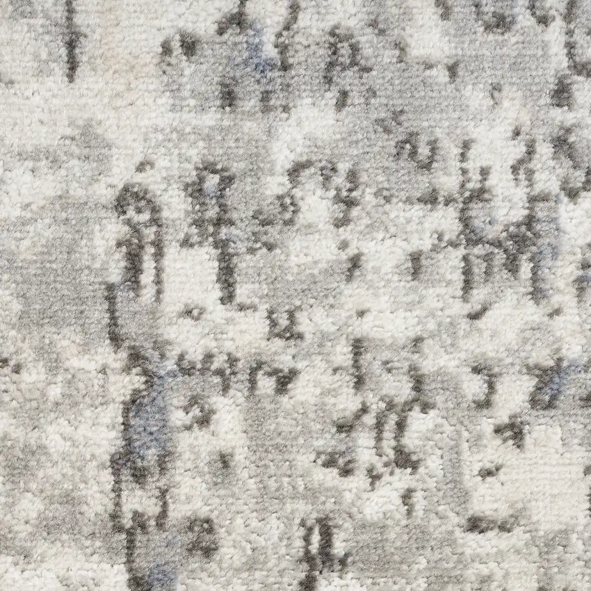 Cream Abstract Power Loom Area Rug Photo 4