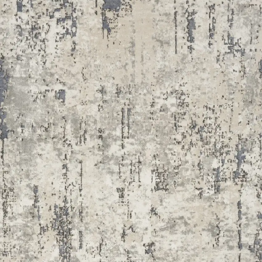 Cream Abstract Power Loom Area Rug Photo 8