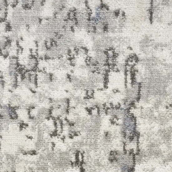 Cream Abstract Power Loom Area Rug Photo 2