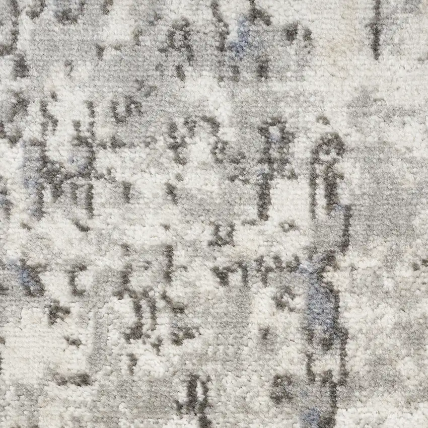 Cream Abstract Power Loom Area Rug Photo 2