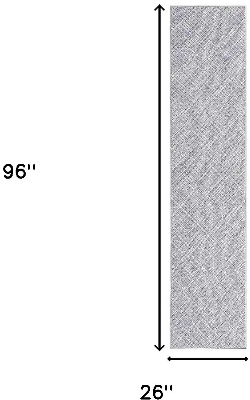 Cream Abstract Power Loom Washable Non Skid Runner Rug Photo 9