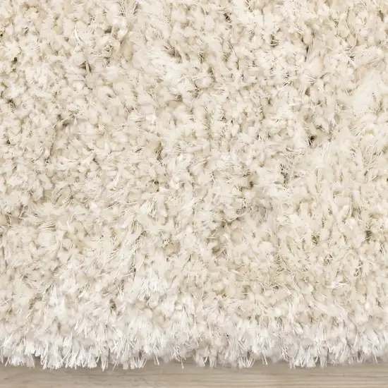 Cream And Beige Abstract Area Rug Photo 8