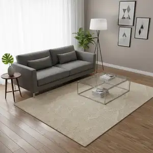 Photo of Cream And Beige Geometric Area Rug