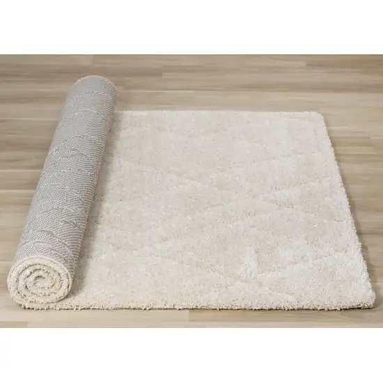 Cream And Beige Geometric Area Rug Photo 8