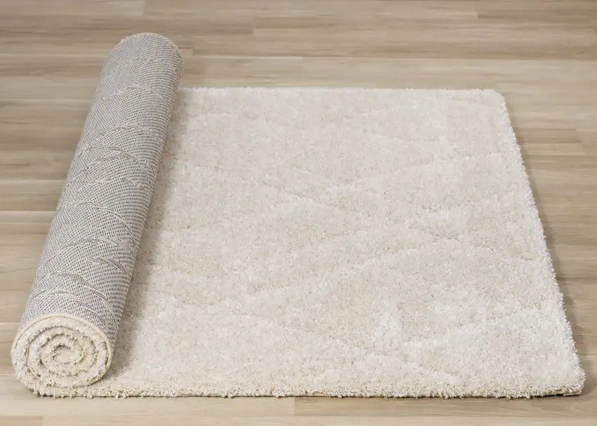 Cream And Beige Geometric Area Rug Photo 8